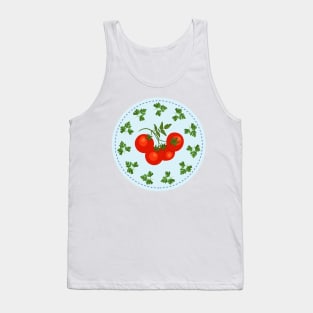 Cute Veggie Stamp Tank Top